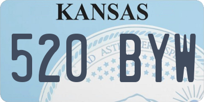 KS license plate 520BYW