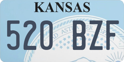 KS license plate 520BZF
