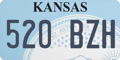 KS license plate 520BZH