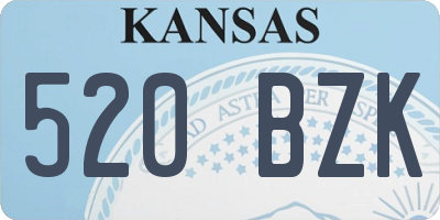 KS license plate 520BZK