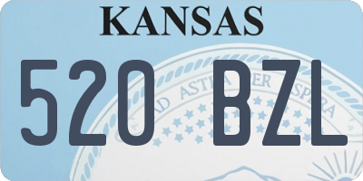 KS license plate 520BZL