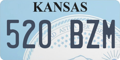 KS license plate 520BZM