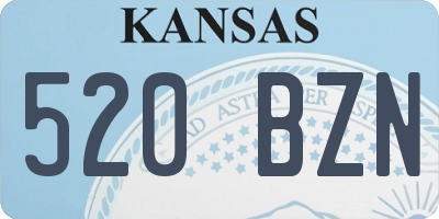KS license plate 520BZN