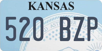 KS license plate 520BZP