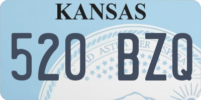 KS license plate 520BZQ