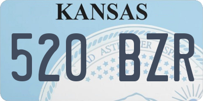KS license plate 520BZR