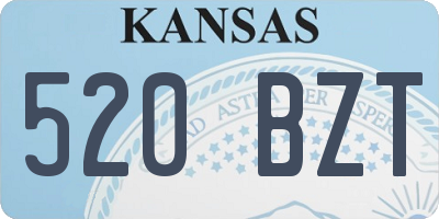 KS license plate 520BZT