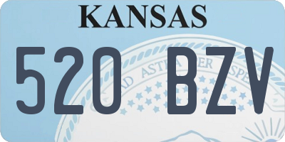 KS license plate 520BZV