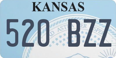 KS license plate 520BZZ