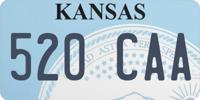 KS license plate 520CAA