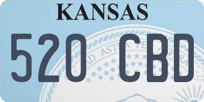 KS license plate 520CBD