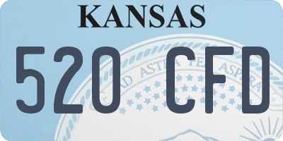 KS license plate 520CFD