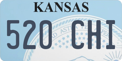 KS license plate 520CHI