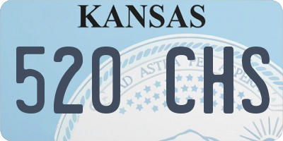 KS license plate 520CHS