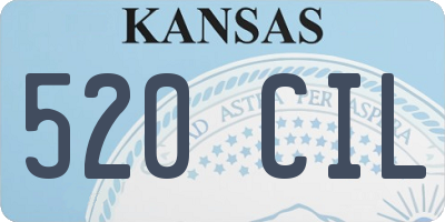 KS license plate 520CIL
