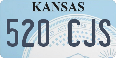 KS license plate 520CJS