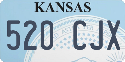KS license plate 520CJX