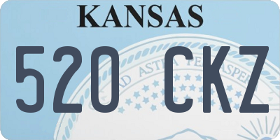 KS license plate 520CKZ