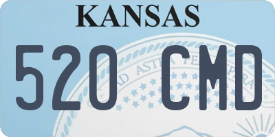 KS license plate 520CMD