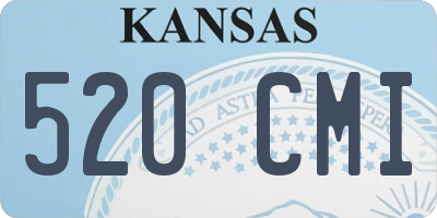KS license plate 520CMI