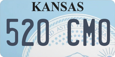 KS license plate 520CMO