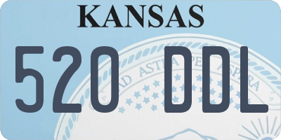 KS license plate 520DDL