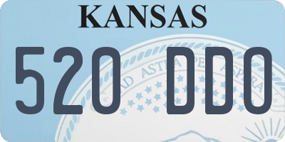 KS license plate 520DDO