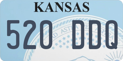 KS license plate 520DDQ
