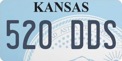 KS license plate 520DDS