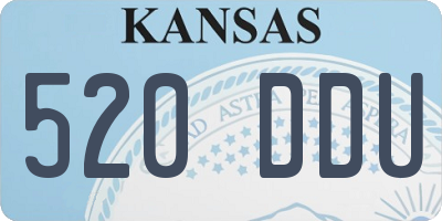 KS license plate 520DDU