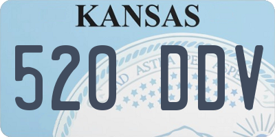 KS license plate 520DDV