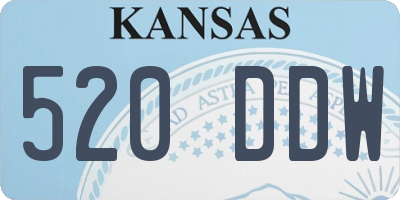 KS license plate 520DDW