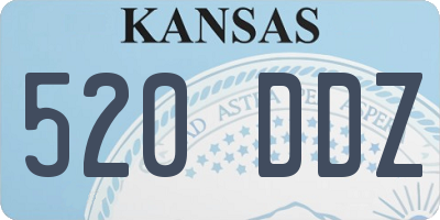 KS license plate 520DDZ