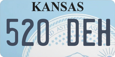 KS license plate 520DEH