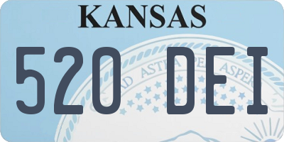 KS license plate 520DEI