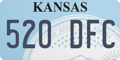 KS license plate 520DFC