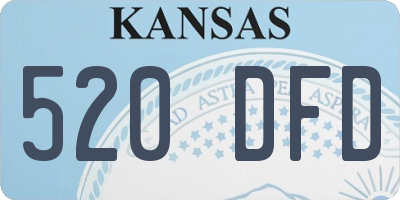 KS license plate 520DFD