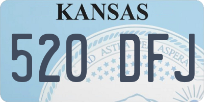 KS license plate 520DFJ
