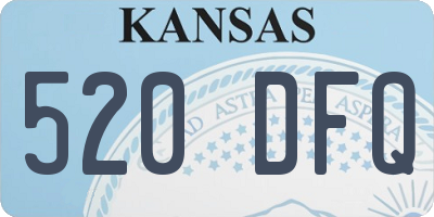 KS license plate 520DFQ