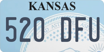 KS license plate 520DFU