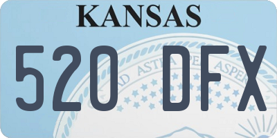 KS license plate 520DFX
