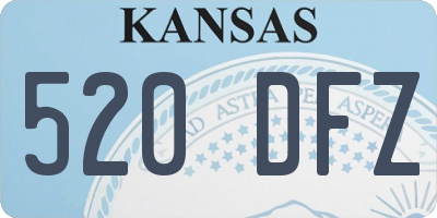 KS license plate 520DFZ