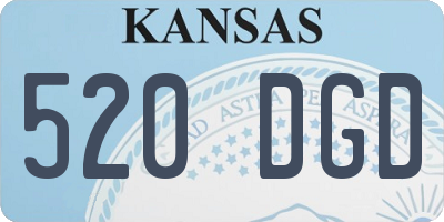 KS license plate 520DGD