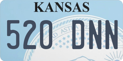 KS license plate 520DNN