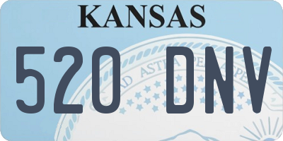 KS license plate 520DNV