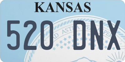 KS license plate 520DNX