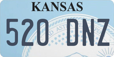 KS license plate 520DNZ