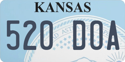 KS license plate 520DOA