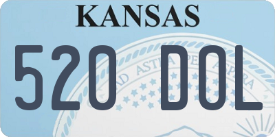 KS license plate 520DOL