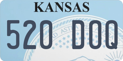 KS license plate 520DOQ